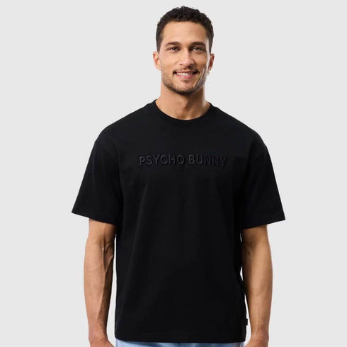 CAMISETA NEGRA WINDCREST PSYCHO BUNNY